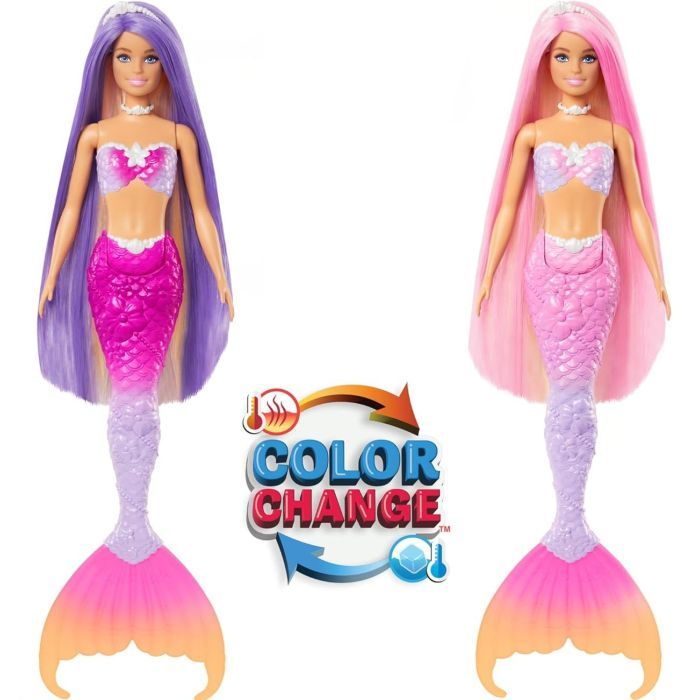 Кукла Barbie Дримтопия Русалка Цветная магия (HRP97) изображение 3