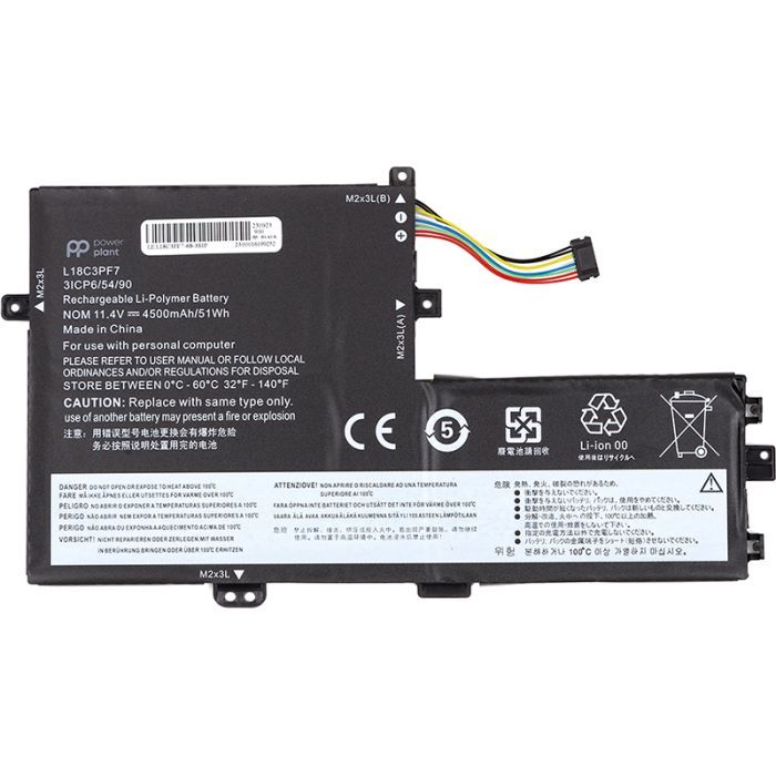 Аккумулятор для ноутбука LENOVO Ideapad S340-14IML (L18C3PF7) 11.4V 4500mAh PowerPlant (NB482092)