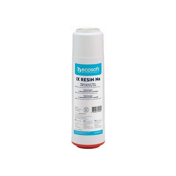 Картридж для фільтра глечика Ecosoft Картридж з іонообмінної смолою Ecosoft 2.5х10", 10мкм (CMV2510ECO)