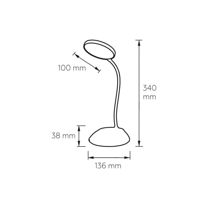 Настільна лампа Eurolamp LED-TLB-6W(white)USB зображення 3