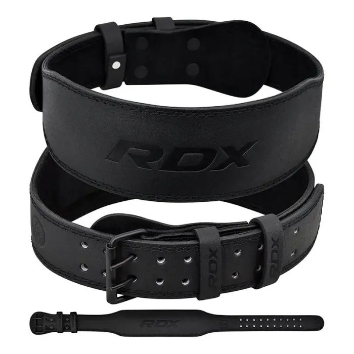 Атлетичний пояс RDX 4 шкіряний Full Black L (WBS-4FB-L)