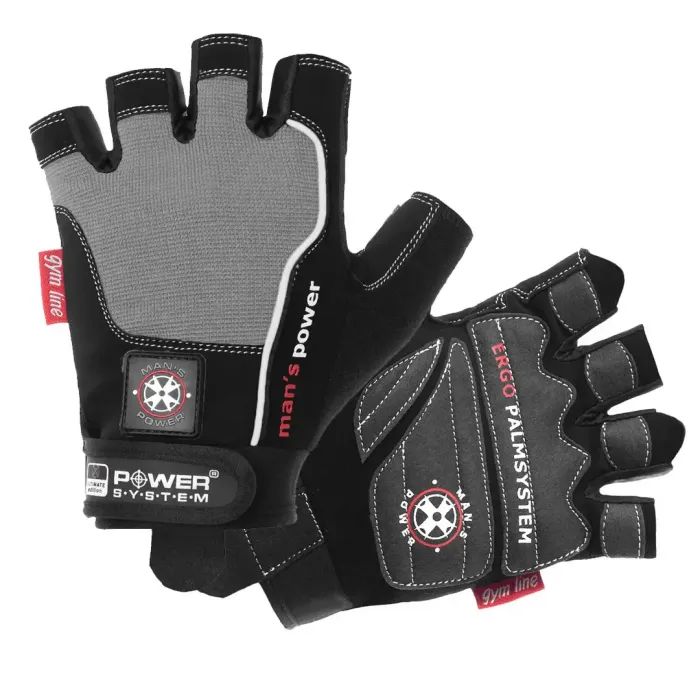 Перчатки для фитнеса Power System PS-2580 Mans Power Black/Grey XXL (PS-2580_2XL_Black-grey) изображение 2