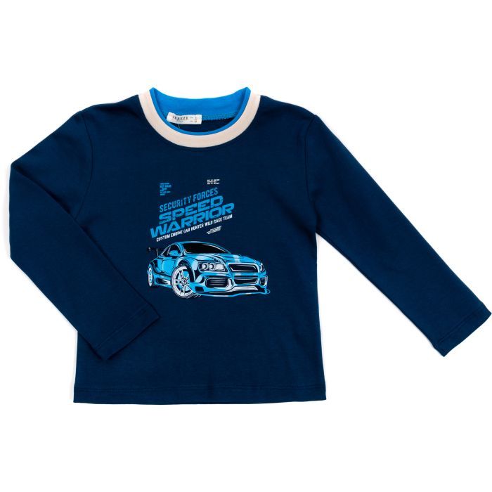 Кофта дитяча Breeze з машиною (19757-116B-blue)