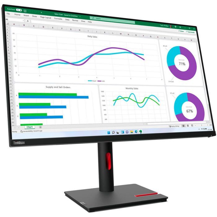 Монитор Lenovo T32h-30 (63D3GAT1UA) изображение 2