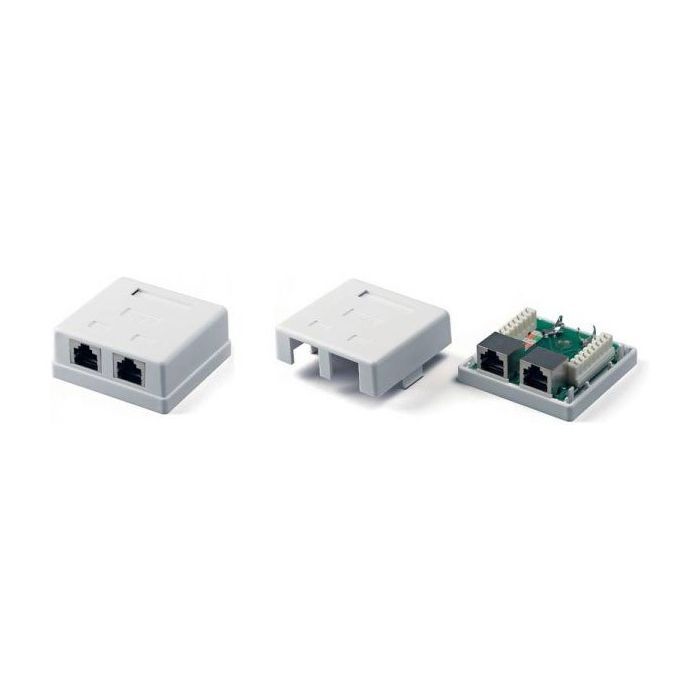 Компьютерная розетка Eserver RJ45x2 STP cat.5e (WT-2045A)