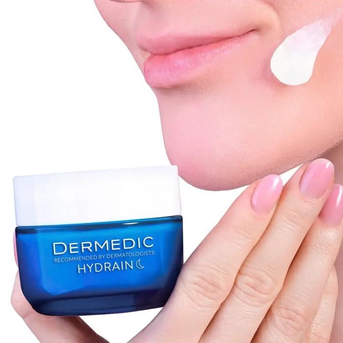 Крем для лица Dermedic Hydrain 3 Hialuro Восстанавливающий Ночной 50 мл (5901643176242) изображение 3