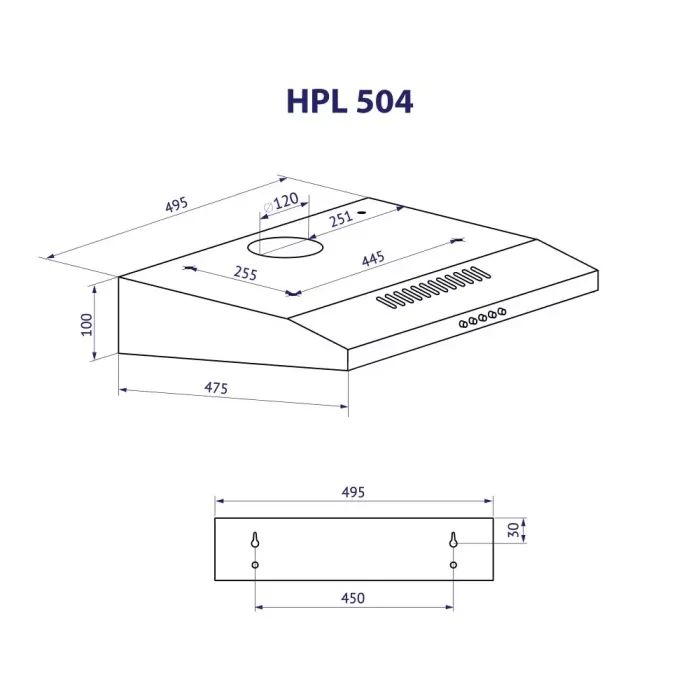 Вытяжка кухонная Minola HPL 504 I изображение 9