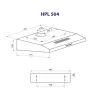 Вытяжка кухонная Minola HPL 504 I изображение 9