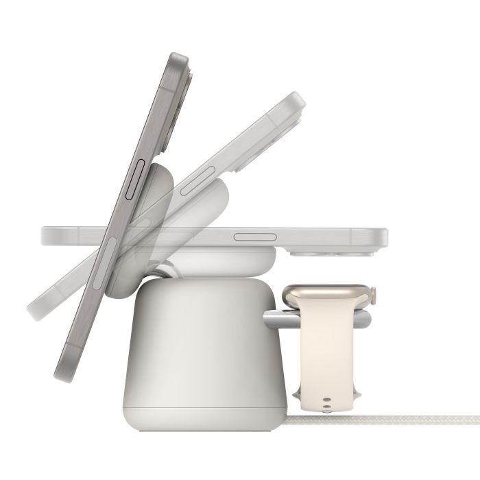 Зарядное устройство Belkin 2in1 MagSafe iPhone/Watch/AirPods Sand Mass (WIZ020VFH37) изображение 9