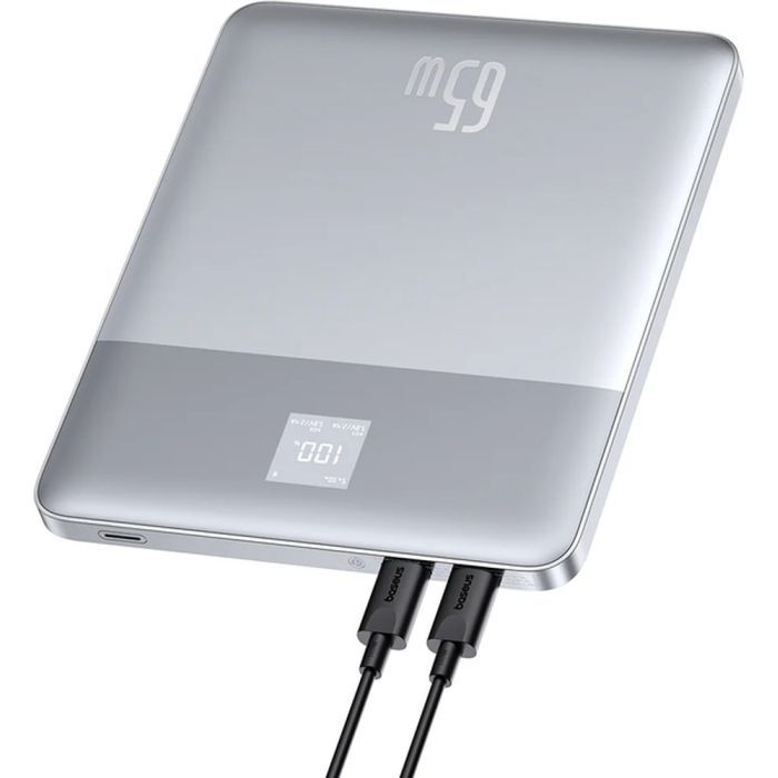 Батарея універсальна Baseus Blade2 Ultra 12000mAh 65W, Galaxy Silver (P10063800S12-00 / PPBLD2-65) зображення 6