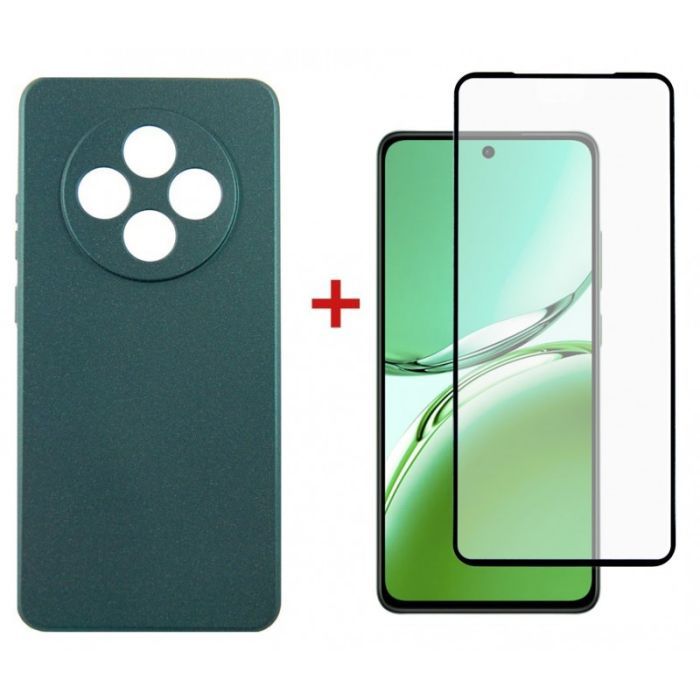 Чехол для мобильного телефона Dengos Oppo Reno 12 F/FS Soft + glass (Pink) (DG-KM-116)