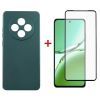 Чехол для мобильного телефона Dengos Oppo Reno 12 F/FS Soft + glass (Green) (DG-KM-115)
