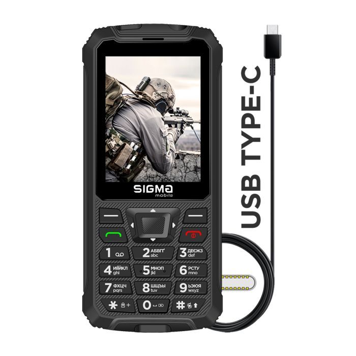 Мобильный телефон Sigma X-treme PR68 Type-C Black (4827798122419) изображение 2
