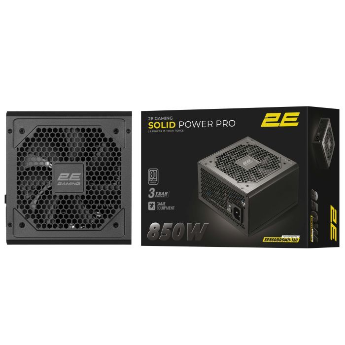 Блок питания 2E 850W GAMING Solid Power Pro (2E-SP850BRSMII-120) изображение 4