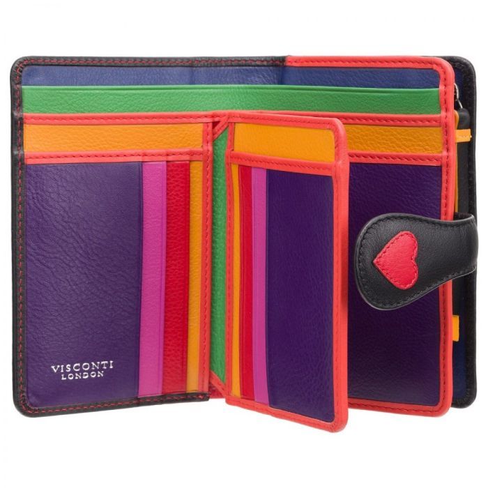 Гаманець Visconti LV4 Crush з RFID Black-Multi Love (LV4 BK MULTI) зображення 2