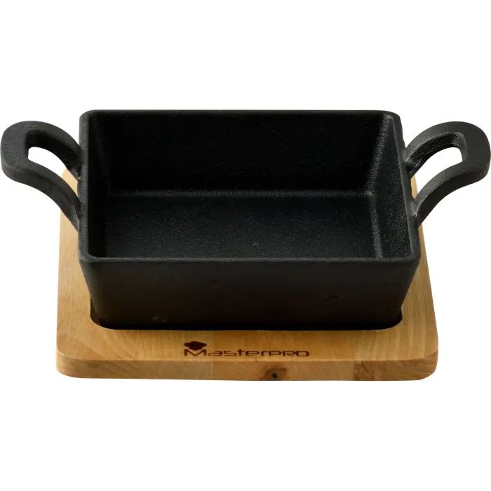 Сковорода MasterPro Foodies cook&share, 12.6x18.5 см з серверувальною дошкою (BGMP-3805-EM) зображення 2
