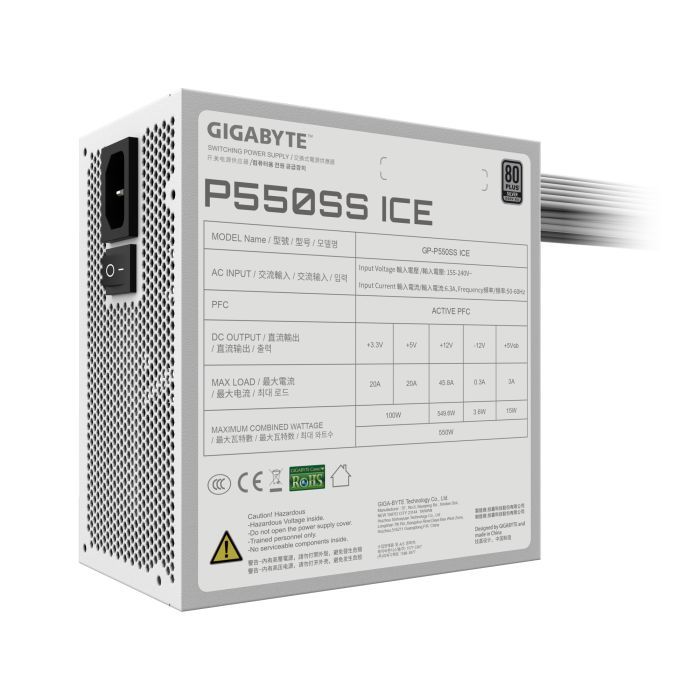 Блок питания GIGABYTE 550W (GP-P550SS ICE) изображение 4