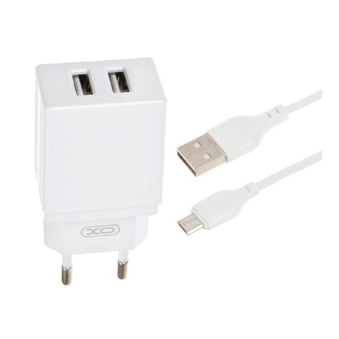Зарядное устройство XO L75 2USB/2.4A + MicroUSB White (XO-L75-M) изображение 4