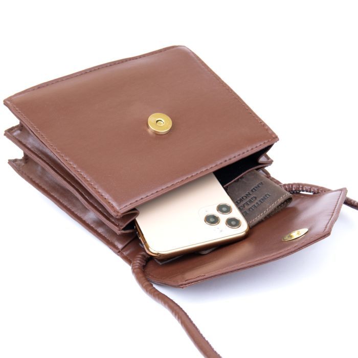 Сумка Vintage Горизонтальна кутоподібна зі шкірозамінника Коричнева (sale_14933) зображення 3
