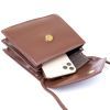 Сумка Vintage Горизонтальна кутоподібна зі шкірозамінника Коричнева (sale_14933) зображення 3