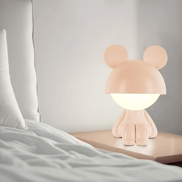 Нічник Kite Світильник LED з акумулятором Cute Mouse, персиковий (K25-316-2-4) зображення 5
