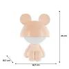 Ночник Kite Светильник LED с аккумулятором Cute Mouse, персиковый (K25-316-2-4) изображение 6