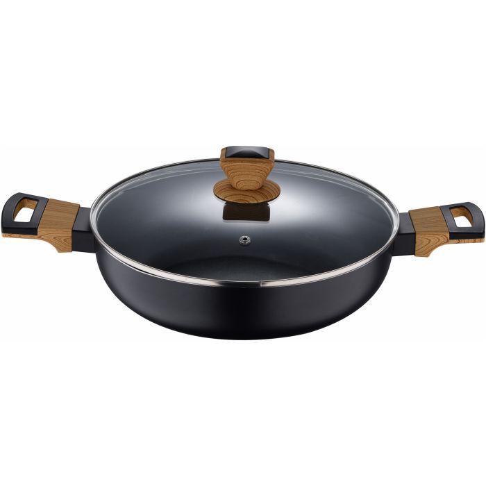 Сотейник Bergner Earth black з кришкою 28 см (BG-32038-BK) изображение 2