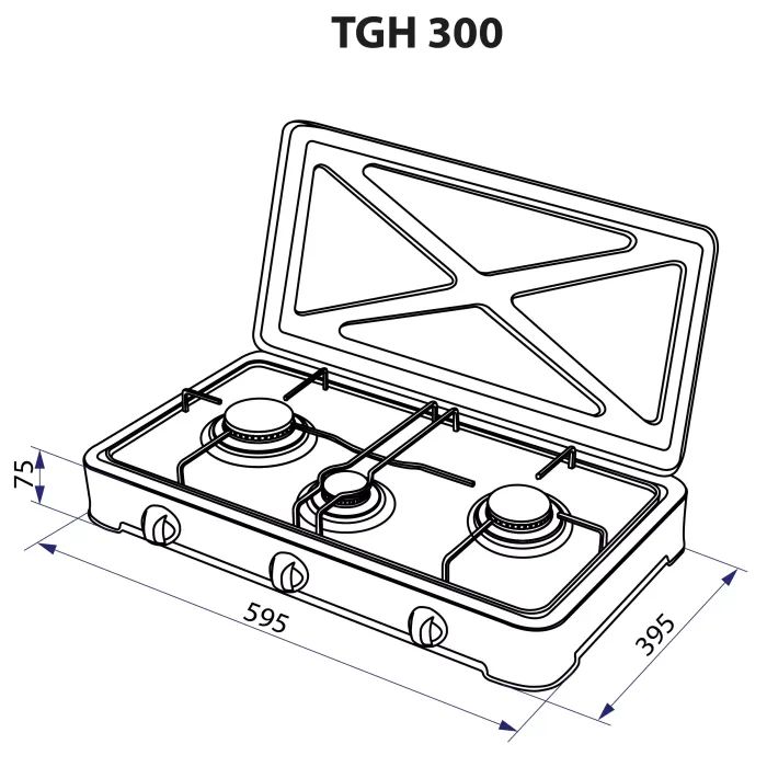 Настільна плита Minola TGH 300 BR зображення 6