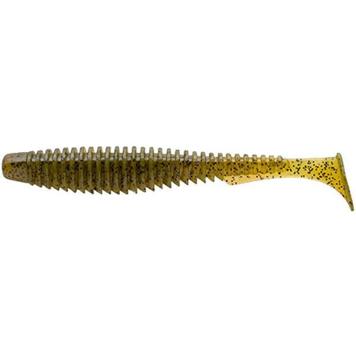 Силікон рибальський FishUP U-Shad 4" 074 - Green Pumpkin Seed (8шт/уп) (1862.03.16)