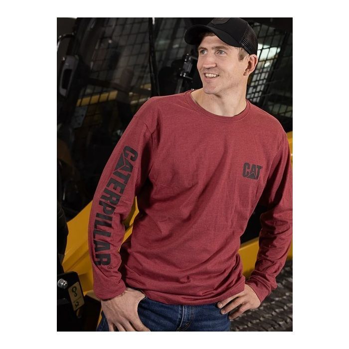 Лонгслив Caterpillar (CAT) 1510034-12123 червоний XXL (882600819516) изображение 5