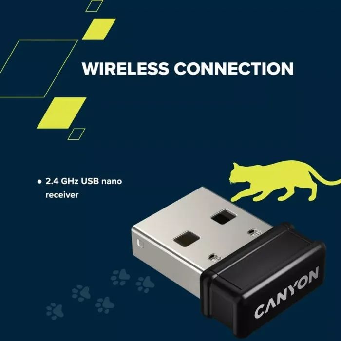 Комплект Canyon HSET-W6 Kitty Edition Wireless UA Violet (CNS-HSETW6VT) изображение 8