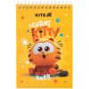 Блокнот Kite на спіралі Garfield А6, 48 аркушів, нелінований (GF25-196)