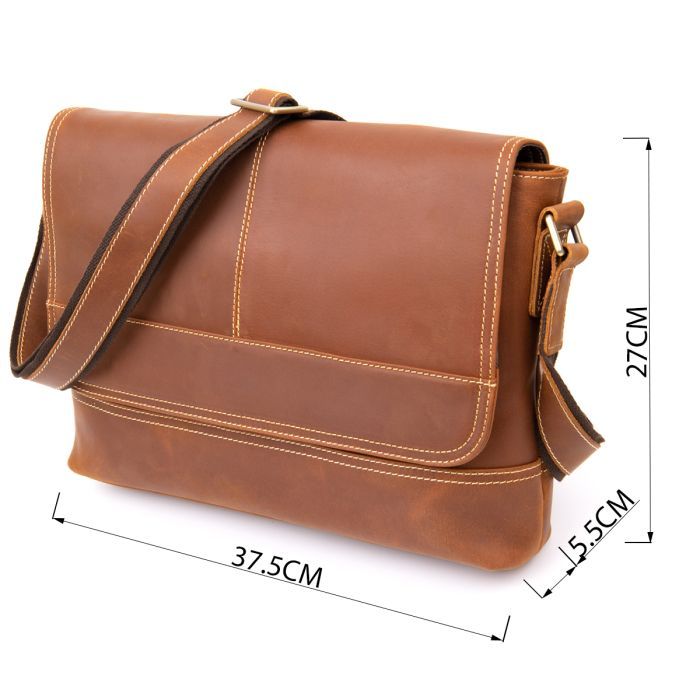 Сумка Vintage Матова Руда (20399) зображення 3