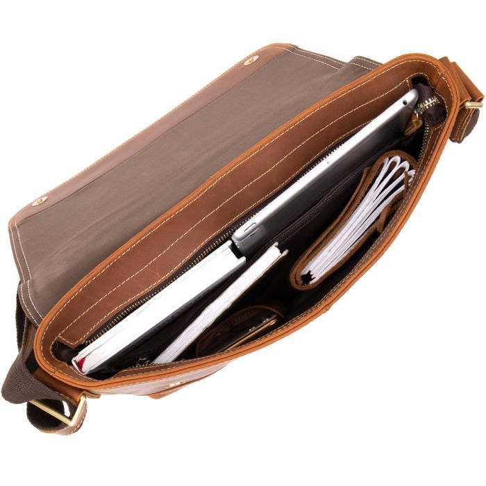 Сумка Vintage Матова Руда (20399) зображення 6