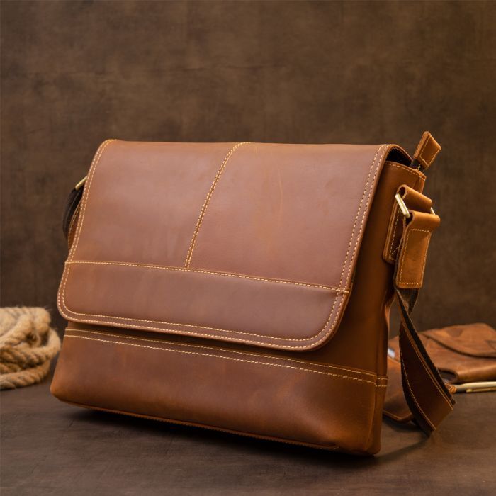 Сумка Vintage Матова Руда (20399) зображення 8