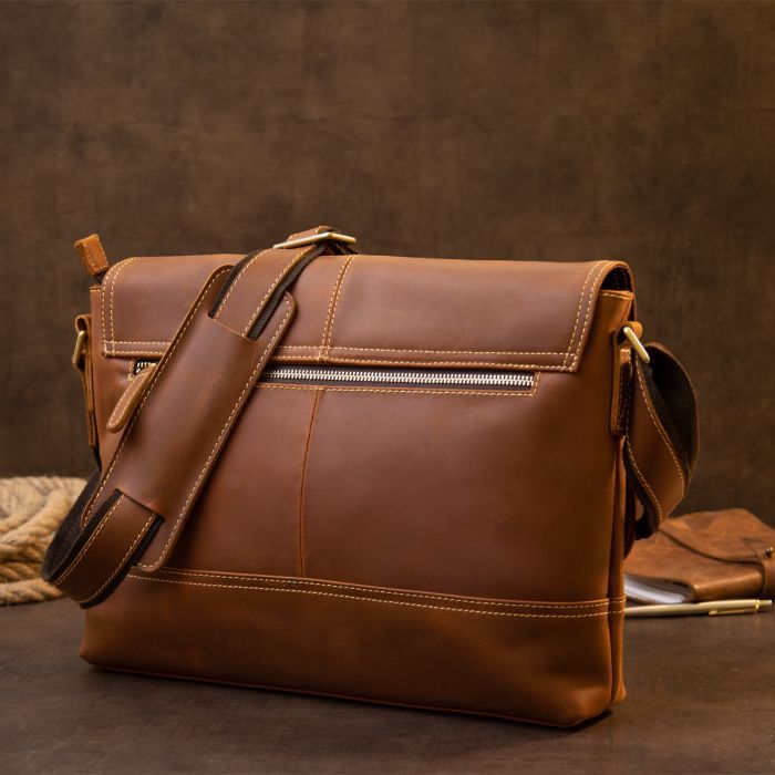 Сумка Vintage Матова Руда (20399) зображення 9