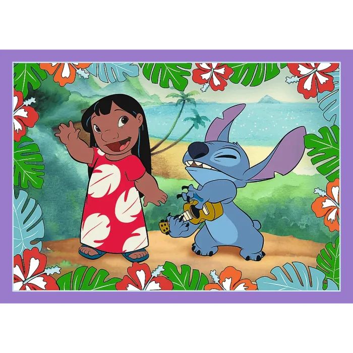 Пазл Trefl Lilo&Stitch Шалений день4 in 1 (35, 48, 54, 70) елемента (5900511346336) зображення 4
