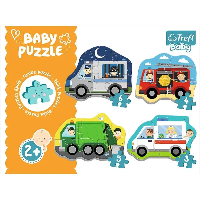 Пазл Trefl Baby Classic Транспортные средства и рабочие места (5900511360714) изображение 2