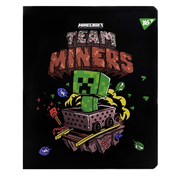 Тетрадь Yes Minecraft. Team 12 листов клетка (767496) изображение 2