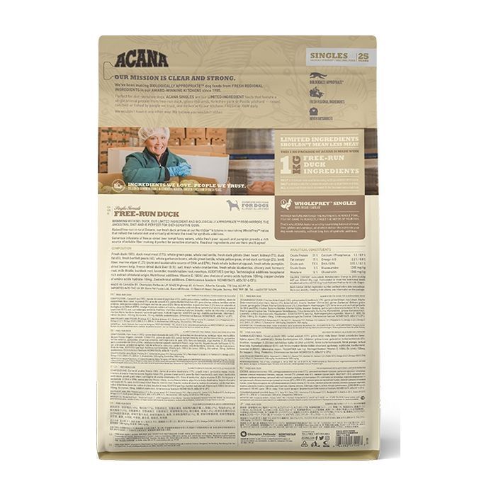 Сухой корм для собак ACANA Free-Run Duck 2 кг (0064992571207) изображение 2
