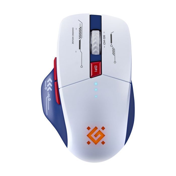 Мышка Defender Tisa GM-126 LED Wireless/Bluetooth White/Blue (52126)