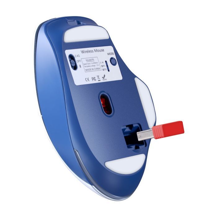 Мышка Defender Tisa GM-126 LED Wireless/Bluetooth White/Blue (52126) изображение 5