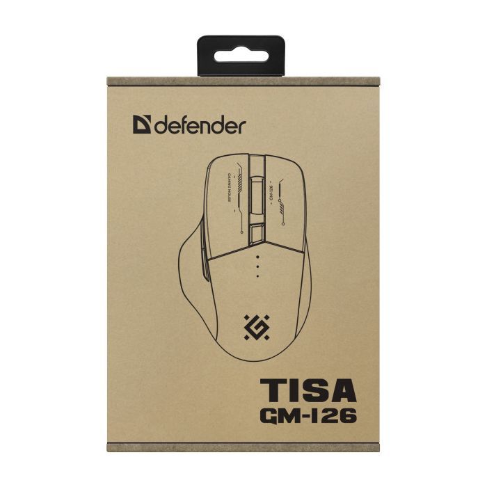 Мышка Defender Tisa GM-126 LED Wireless/Bluetooth White/Blue (52126) изображение 6