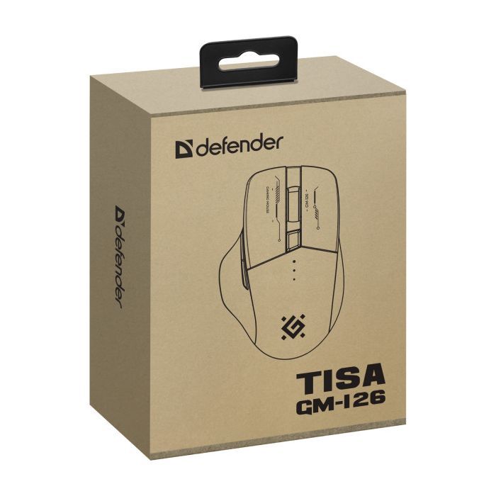 Мышка Defender Tisa GM-126 LED Wireless/Bluetooth White/Blue (52126) изображение 7