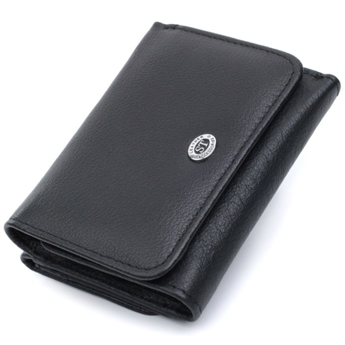 Кошелек ST Leather Из натуральной кожи Черный (22722)