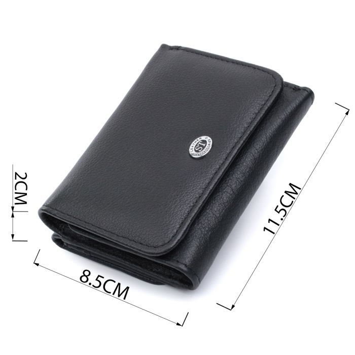 Кошелек ST Leather Из натуральной кожи Черный (22722) изображение 3