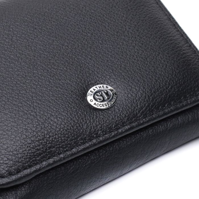 Кошелек ST Leather Из натуральной кожи Черный (22722) изображение 5