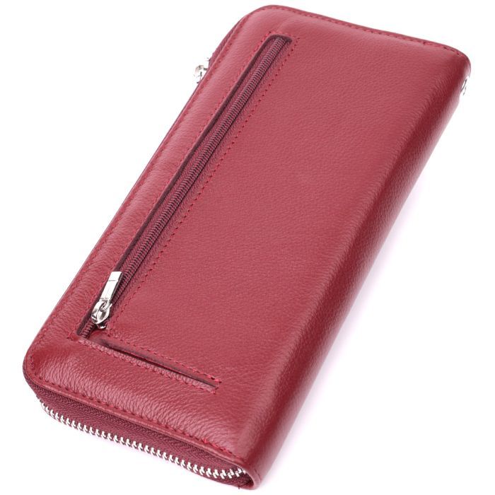Гаманець ST Leather З натуральної шкіри Бордовий (22560) зображення 2