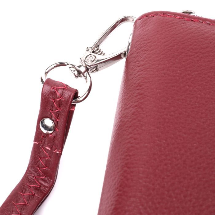 Гаманець ST Leather З натуральної шкіри Бордовий (22560) зображення 6