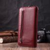 Гаманець ST Leather З натуральної шкіри Бордовий (22560) зображення 9